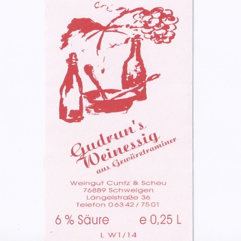 <br><h1>Nr. 80</h1><br>Gewürztraminer Weinessig<br>